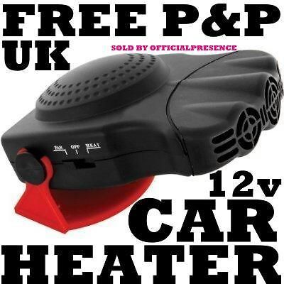 ELECTRIC CAR DASHBOARD HEATER HEATING/COOLING AID & FAN CERAMIC FITS