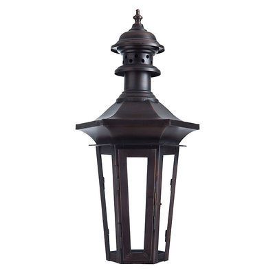 27 Adelide Wall Mount Gas Lantern   Dark Antique Copper