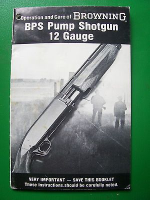 VINTAGE BROWNING BPS SHOTGUN MANUAL