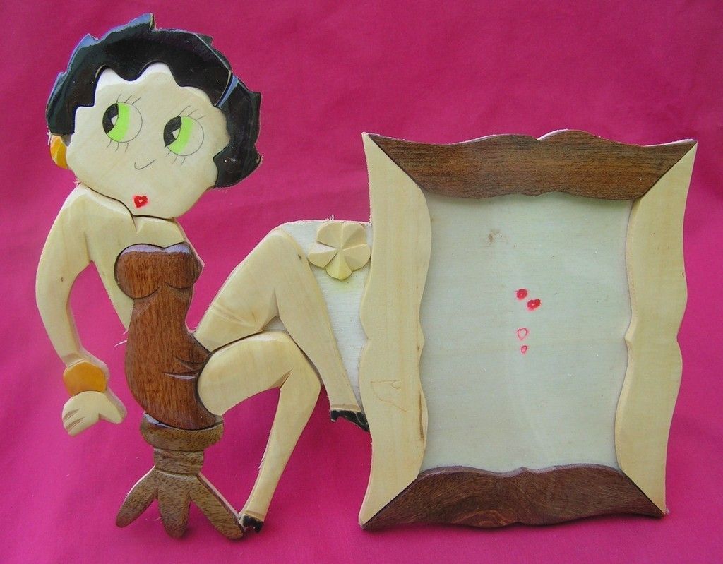 New BETTY BOOP HAND CRAFTED WOOD TABLE TOP PICTURE FRAMES COLLECTION