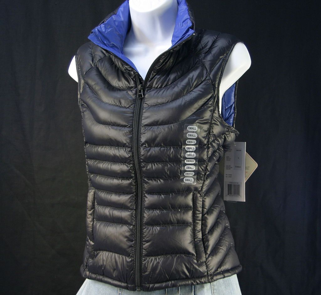 NWT BERNARDO Women Goose Down Packable Vest Jacket Ultralight less