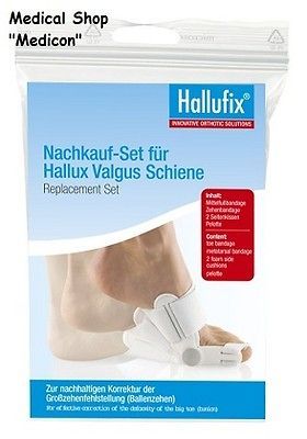 Replacement Set Hallufix Hallux Valgus bunion Schiene