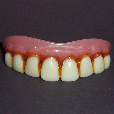 Deluxe Billy Bob Full Grill Fake Costume False Teeth Dentures Funny