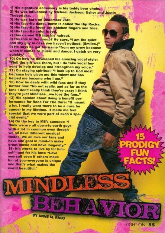 PRODIGY   MINDLESS BEHAVIOR   RAY RAY   PRINCETON   ROC ROYAL