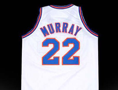 BILL MURRAY TUNE SQUAD SPACE JAM MOVIE JERSEY WHITE NEW ANY SIZE