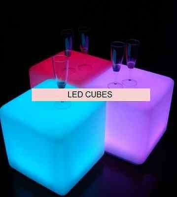 Backyard CUBE Lamp Swimming Pool Light IR Remote Contemporary Table