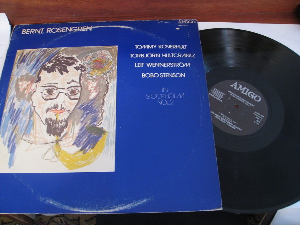 Rare Amigo Jazz LP Bernt Rosengren in Stockholm Vol. 2 Bobo Stenson