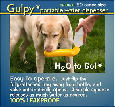 17 oz Handi flip up Water Bottle dispenser Bowl Pet Travel DOG DISH w