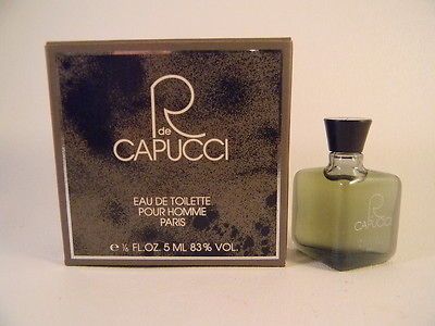 de Capucci MEN Cologne MINI 5ML Eau de Toilette Miniature EDT 1/6 Oz