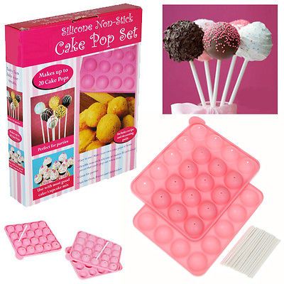 Non Stick Cake Pop Set Baking Tray Mould Kids Birthday Party Cookware