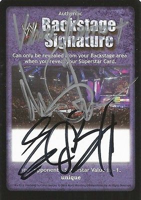 Deal Backstage Signature Auto Card ERIC BISCHOFF Mean Gene Vince Russo
