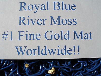 Royal Blue River Moss Gold Dredge Sluice Miners Mat