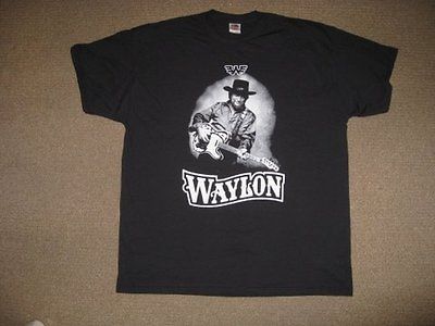 WAYLON JENNINGS   T SHIRT RARE TOUR SHIRT