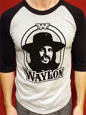 Waylon Jennings t shirt vtg style tour short/long sleeve mens & womens