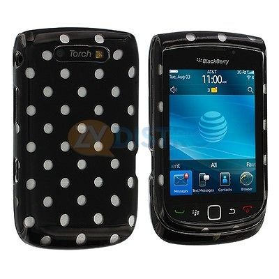 Black Hard Skin Case Cover Accessory for Blackberry Torch 9800 9810