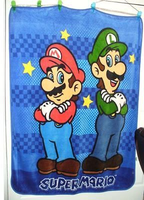 Nintendo Super Mario Brothers Mario and Luigi Plush Blanket Throw