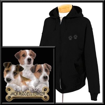 Jack Russell Terrier Puppies Bone SWEATSHIRT S 2X,3X,4X