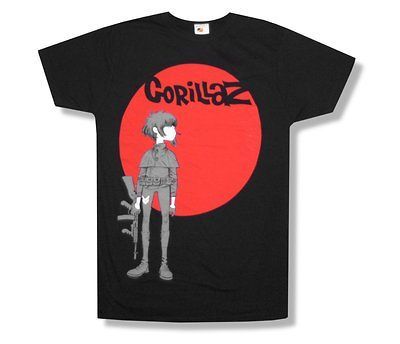 Newly listed GORILLAZ   MACHINE GUN CIRCLE SOFT BLACK T SHIRT   NEW