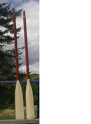 VINTAGE Set Pair Oars 72 Boat Wooden Paddles ANTIQUE