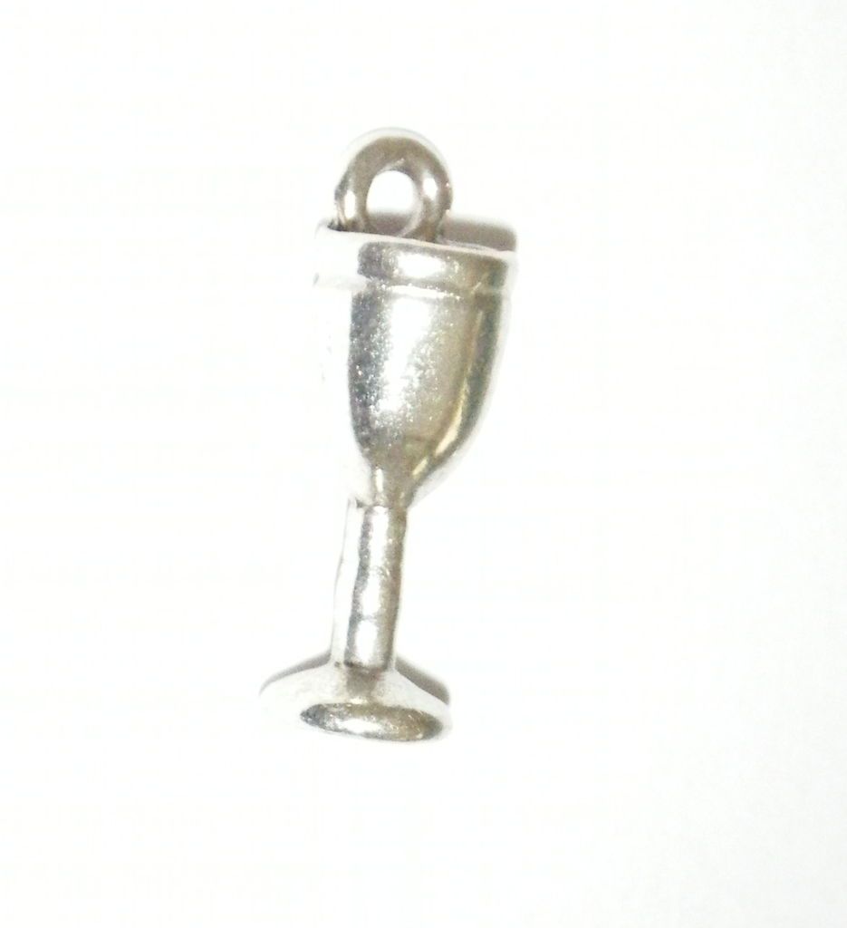 Goblet cups antique silver pewter tibetan charms   Jewellery supplies