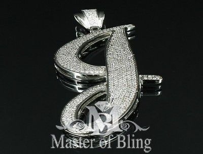 ICED OUT ALPHABET INITIAL LETTER J PENDANT HIP HOP BLING CUSTOM CHARM