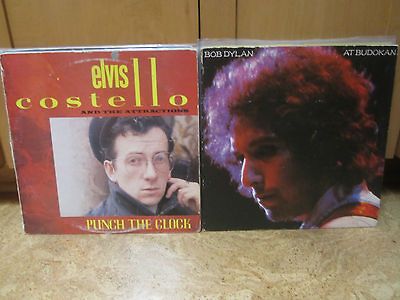 LP Lot Bob Dylan At Budokan & Elvis Costello Punch The Clock
