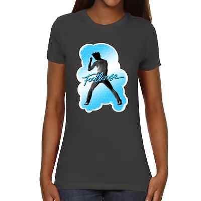 Footloose 1984 Ladies Dancing Ren Slim Fit T Shirt   Charcoal