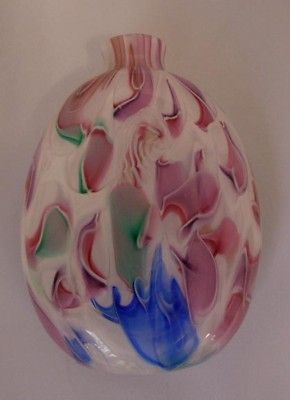 GORGEOUS NAILSEA ART GLASS FLASK CIRCA 1870