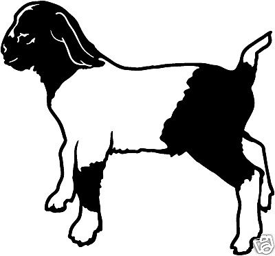 Boer Goat #8= Decals Farm Animal Window Stickers 6