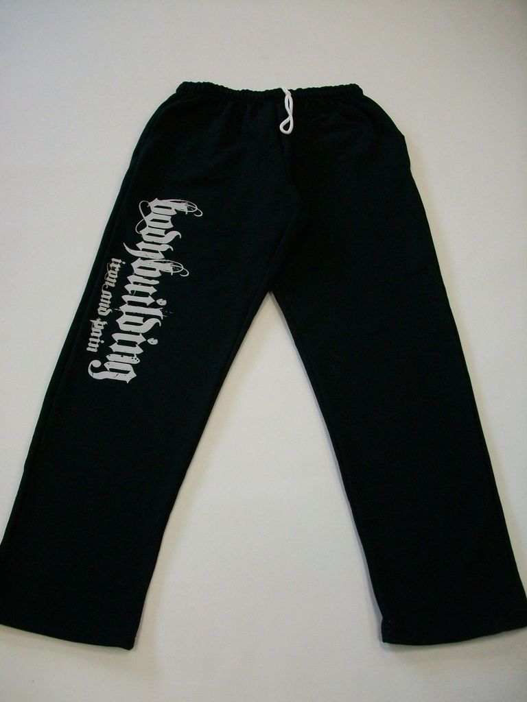 BODYBUILDING CLOTHING WORKOUT BOTTOMS BLACK