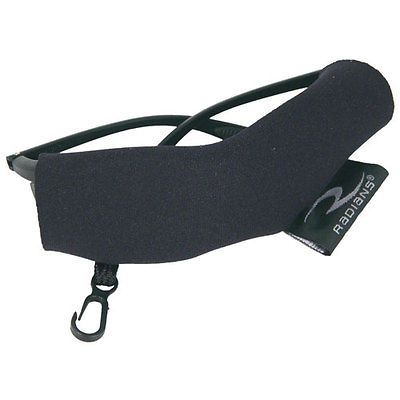 Safety Glasses Eyeglass Case, Black Neoprene Sleeve, Belt Clip