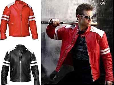 Fight Club Mayhem Brad Pitt Tyler as Durden Mens Red Black Biker