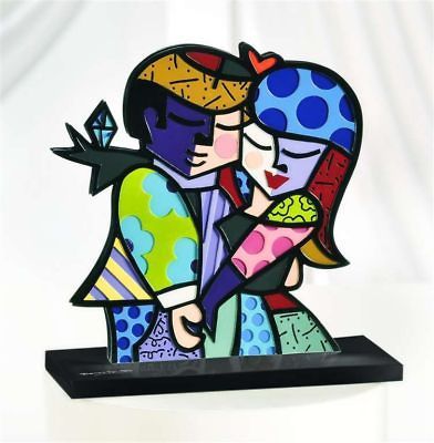 ROMERO BRITTO SOULMATES FIGURINE WITH BRITTO BOX