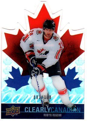 2009 10 Upper Deck Clearly Canadian #CANRR Robyn Regehr