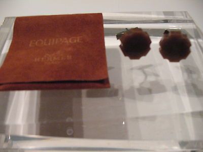 Vintage Unisex Mint In Pouch HERMES CUFF LINKS