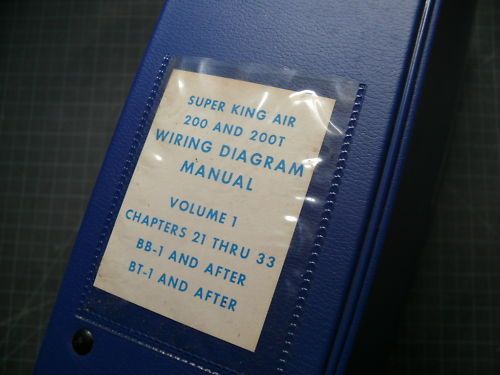 Beechcraft Super King Air 200 Wiring Diagram Manual oem