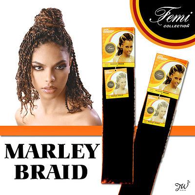 Marley Braid Kanekalon Kinky Braiding Hair Synthetic Extention