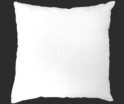 EA132 Plain Solid White Cotton Canvas Cushion Cover/Pillow Case*Custom