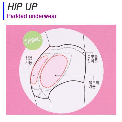 Lady Padded Underwear Push Up Hip Make Lift Up Volume