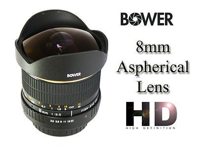 BOWER for CANON SLR Fisheye LENS 8mm F3.5 Lens SLY3587C