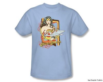 Licensed Wonder Woman Invisible Jet Adult Shirt S 3XL