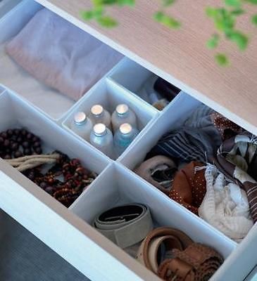 IKEA Set Of 6 Boxes Organiser, Keep Your Drawers Tidy, Choose 1 Colour