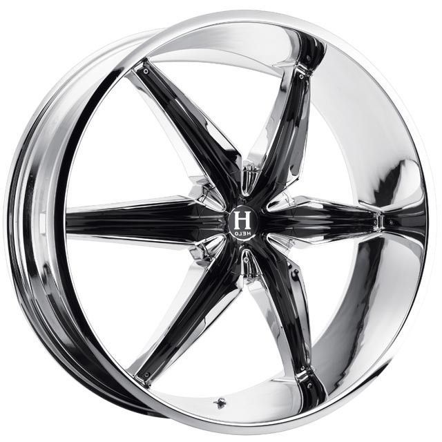 24 inch Helo HE866 chrome wheels rims 6x5 6x127 +32