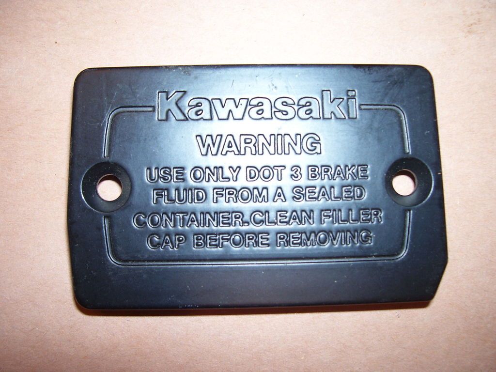 KAWASAKI VINTAGE BRAKE FLUID COVER, NOS