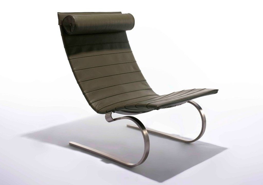 Poul Kjaerholm Leather Lounge Chair CH4060A