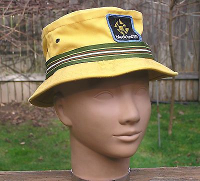 Canvas Pork Pie Summer Hat Mens Size Small/S Black Butte by ACE USA