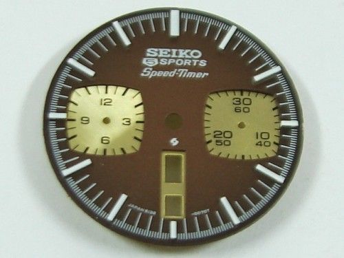SEIKO 6138 0040 BULLHEAD Chronograph Watch New BROWN Tachymeter Bezel
