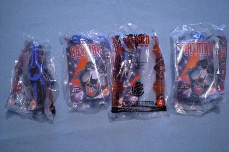 Burger King 2000 Batman Beyond   Inque Lot of 4 MIP