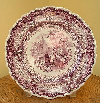 Historical Staffordshire China ~ Carolina ~ Mulberry Transferware