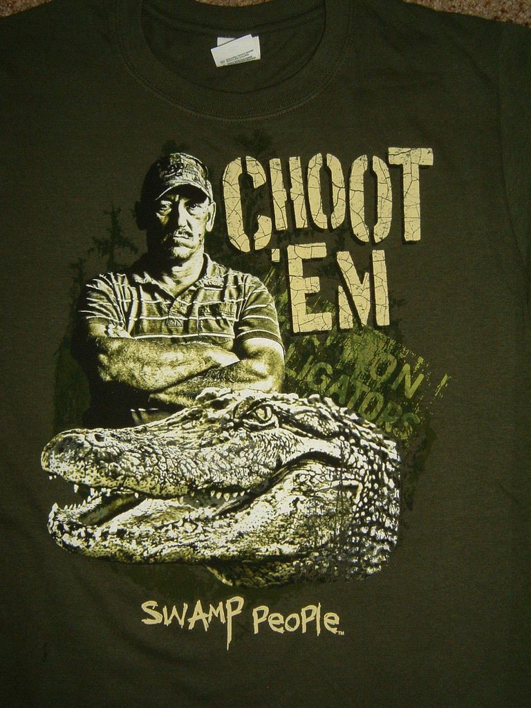 Swamp People Alligator Hunting History Choot Em Troy Men's T-Shirt